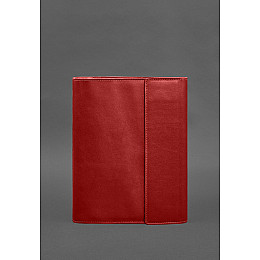 Кожаная папка для документов Семейная А4 BlankNote красный