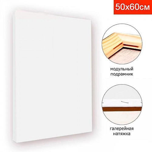 Холст на подрамнику білий 50х60см Artissimo CC5060
