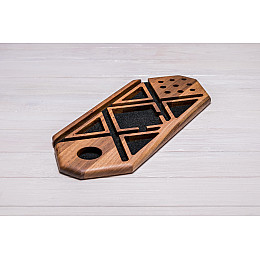 Деревянный держатель на рабочий стол ecoWalnut Суккулент 415x176x18 мм