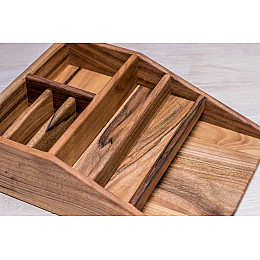 Подставка-органайзер из дерева ecoWalnut 240x315x90 мм