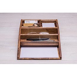 Органайзер для канцелярских принадлежностей ecoWalnut 240x315x90 мм