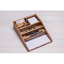 Органайзер для канцелярских принадлежностей ecoWalnut 240x315x90 мм