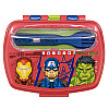 Ланч-бокс дитячий з ложкою та виделкою Stor Avengers (74109)