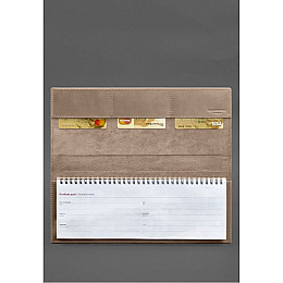 Настільний планер з блоком на пружині BlankNote бежевий Crazy Horse