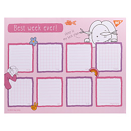 Планинг YES настольний річний Hey Helly 34,5х27см 52 аркуші (252406)