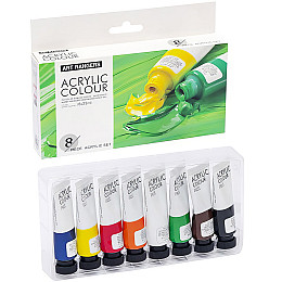 Набір акрилових фарб для малювання Art Ranger Acryliс regular 8 кольорів по 22 мл