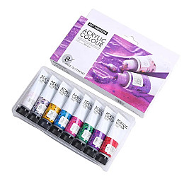 Акрилові фарби з блискітками для малювання Art Rangers Acrylic glitter набір 8 кольорів по 22 мл