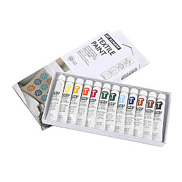 Акрилові фарби для розпису тканини Art Rangers Textile Paint 12 кольорів по 12 мл