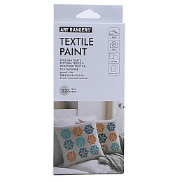Акрилові фарби для розпису тканини Art Rangers Textile Paint 12 кольорів по 12 мл