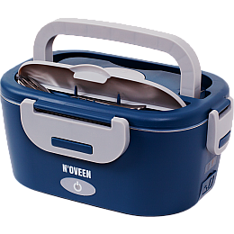 Ланч-бокс Noveen LB745 City 230х160х105 мм Сине-серый