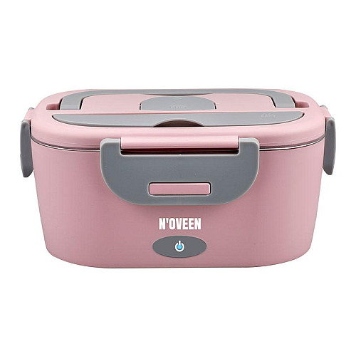 Ланч-бокс Noveen LB755 Glamour 230х160х105 мм Рожево-сірий