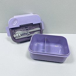 Ланч-бокс со столовыми приборами A-PLUS 2221 PB Фиолетовый