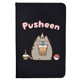 Блокнот 2Life Pusheen cat Кот з коктейлем А5 Чорний v-12474