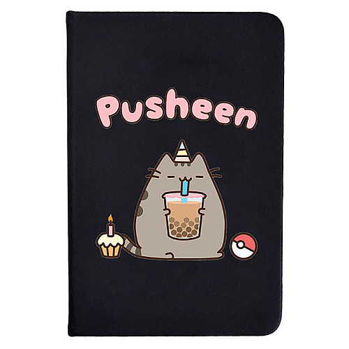 Блокнот 2Life Pusheen cat Кот з коктейлем А5 Чорний v-12474