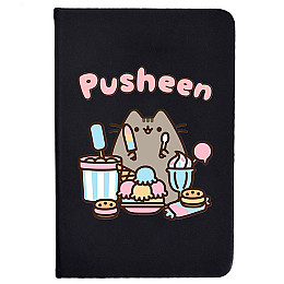 Блокнот 2Life Pusheen cat Кот зі солодощами А5 96 аркушів Чорний v-12475