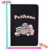 Блокнот в лінію 2Life Pusheen cat Кіт з навушниками в подушках А5 96 аркушів Чорний v-12476