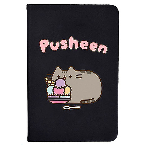Блокнот 2Life Pusheen cat Кот з морозивом А5 96 аркушів Чорний v-12477