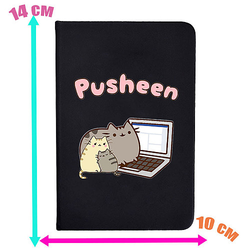 Блокнот 2Life Pusheen cat Коти з ноутбуком А5 Чорний v-12478