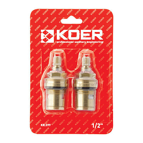 Кранбуксы KOER KR.599 КОМПЛЕКТ (2 шт/БЛИСТЕР) керамика MF-1/2" (AC0528)