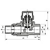 Кран термостатичний прямий PPR 25x3/4 KOER K0152.PRO (KP0193)