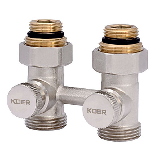 Узел нижнього підключення радіатора прямий 3/4'' (комплект) KOER KR.1131 (KR2815)
