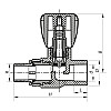 Вентиль радіаторний прямий PPR 20x1/2 (KOER K0165.PRO) (KP0213)