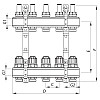 Колекторний блок з витратомірами KOER KR.1110-10 1”x10 WAYS (KR2647)