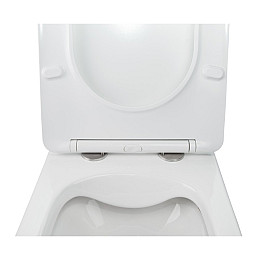 Унітаз Підвісний Qtap Jay Безободковий З Сидінням Slim Soft-Close Qt07335176W
