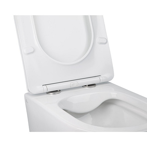 Унітаз Підвісний Qtap Jay Безободковий З Сидінням Slim Soft-Close Qt07335176W