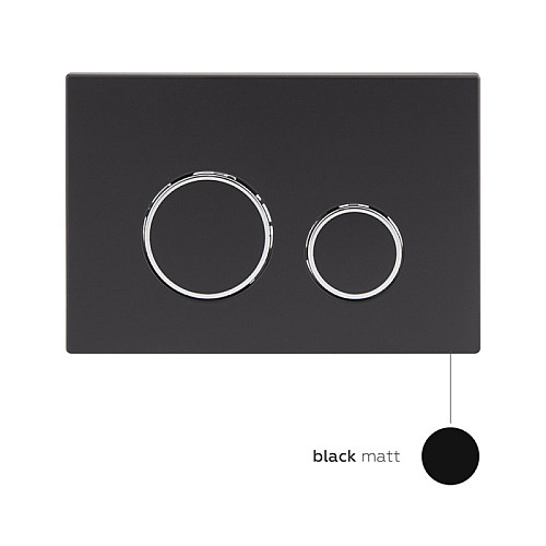 Набор Qtap Инсталляция 3 В 1 Nest Qt0133M425 С Панелью Смыва Круглой Qt0111M11V1146Mb + Унитаз С Сиденьем Swan Qt16335178W