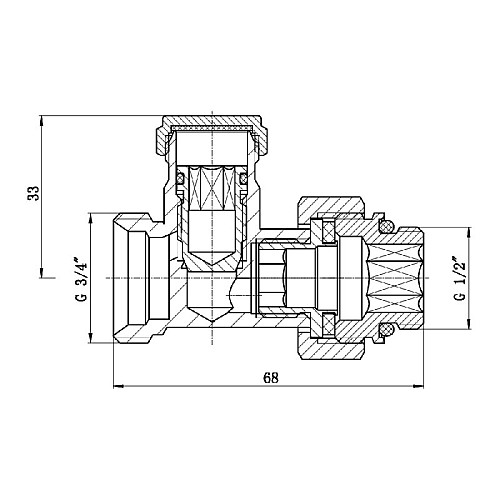 Кран Буксовый Sd Forte 3/4 1/2 Для Радиатора Нижний