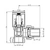 Кран Радиаторный Sd Forte 1/2 Угловой Хром