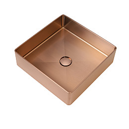 Умивальник Platinum Handmade PVD 400 * 400 мм Бронзовий