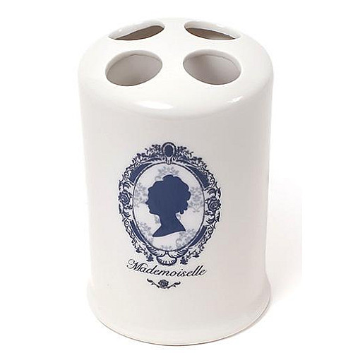 Подставка Mademoiselle диаметр 8.7х13.4 см для зубных щеток фарфор Bona DP43447
