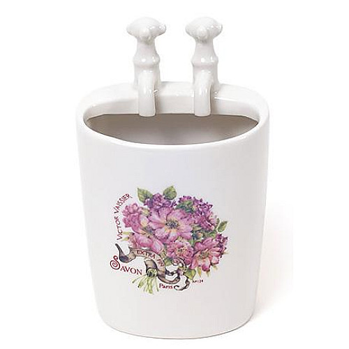 Подставка SAVON диаметр 6.5х11.5 см для зубных щеток фарфор Bona DP43452