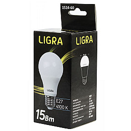Светодиодная лампа LIGRA А60 15W 4100K E27 (LGR-1524-60)