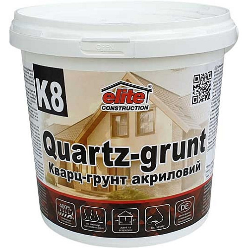 Кварц-грунт акриловий Elite Construction 1,4 кг Білий