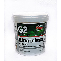 Фінішна шпаклівка Elite Construction Гарант-2  0.7 кг Білий