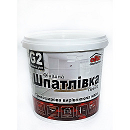 Фінішна шпаклівка Elite Construction Гарант-2 1.5 кг Білий