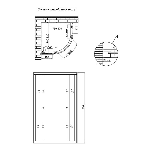 Душевая Кабина Lidz Latwa Sc80X80.Sat.low.fr (Llsc8080Satlowfr2)