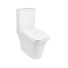Унітаз-Компакт Qtap Kalao Безободковий З Сидінням Soft-Close Qt08221213A W