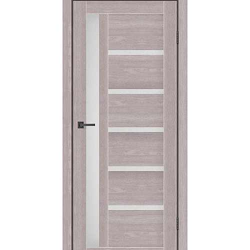 Дверное полотно MS Doors ORLEAN 80см дуб серый стекло сатин