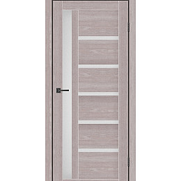 Дверное полотно MS Doors ORLEAN 90см дуб серый стекло сатин