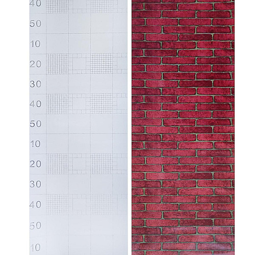 Самоклеющаяся пленка Sticker Wall SW-00001269 Красный кирпич 0,45х10м