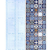 Самоклеющаяся пленка Sticker Wall SW-00001208 Синий орнамент 0,45х10м