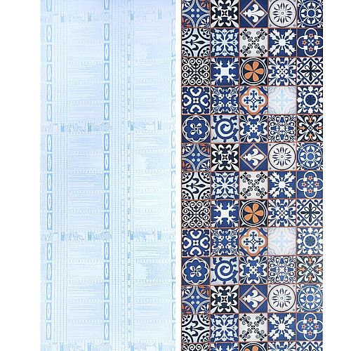 Самоклеющаяся пленка Sticker Wall SW-00001208 Синий орнамент 0,45х10м