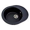 Гранитная мойка для кухни Platinum 5847 ONYX матовая (черная)