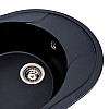 Гранитная мойка для кухни Platinum 5847 ONYX матовая (черная)