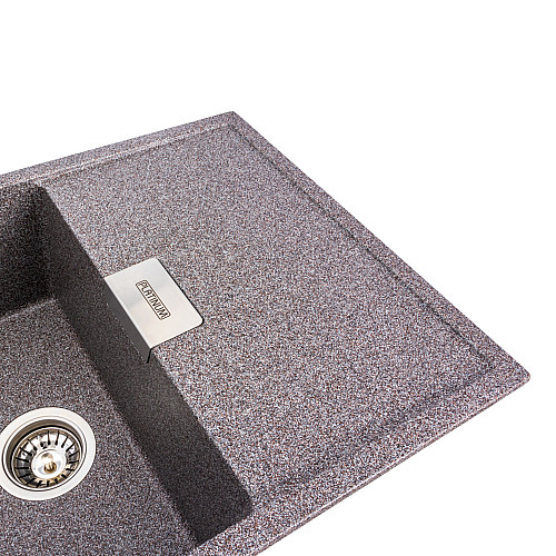 Гранітна мийка для кухні Platinum 8650 DIAMOND матова (мікс)