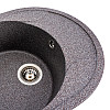 Гранитная мойка для кухни Platinum 5847 ONYX матовая (микс)